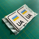 Наклейка номерного знака Alite Stickers - "Флаг" Белая - США 310047 фото 2
