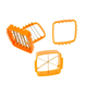 Ручная овощерезка Секунда cutter 12s - с комбинированными насадками и контейнером с крышкой - 5 в 1 - Оранжевый 30051 фото 4