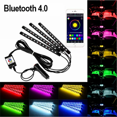 Светодиодная подсветка салона авто LED R170 - Bluetooth 30067 фото