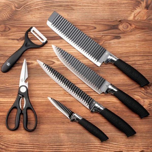 Набор кухонных ножей из стали Genuine King-B0011 - 6 предметов - 6 предметов 30091 фото