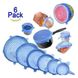 Набор силиконовых крышек для посуды silicone lids V1 - Универсальные - 6 шт 30097 фото 1